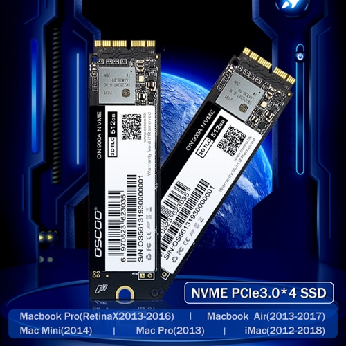  NVMe PCIe Gen3.0*4 SSD for Macbook